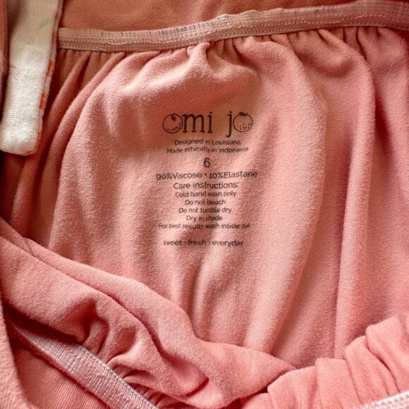 OMI JO Vintage Malibu Aunt Heart Set Girls 6 Pink Tunic Blooms Well Dressed Wolf - Picture 8 of 13